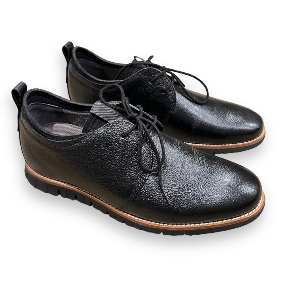 Hush Puppies Colby Oxford Black Leather Shoes | Men’s Size: 8.5 | $45.00